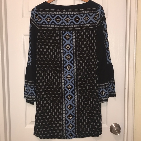 {Loft} Flare Sleeve Dress - M - Picture 2 of 4